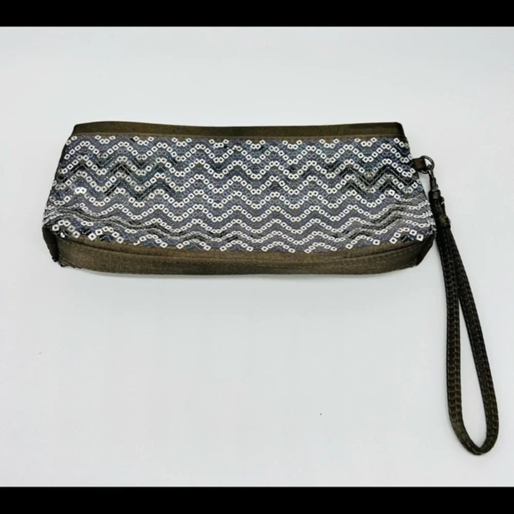 Sephora sequins make up bag, wristlet/ clutch